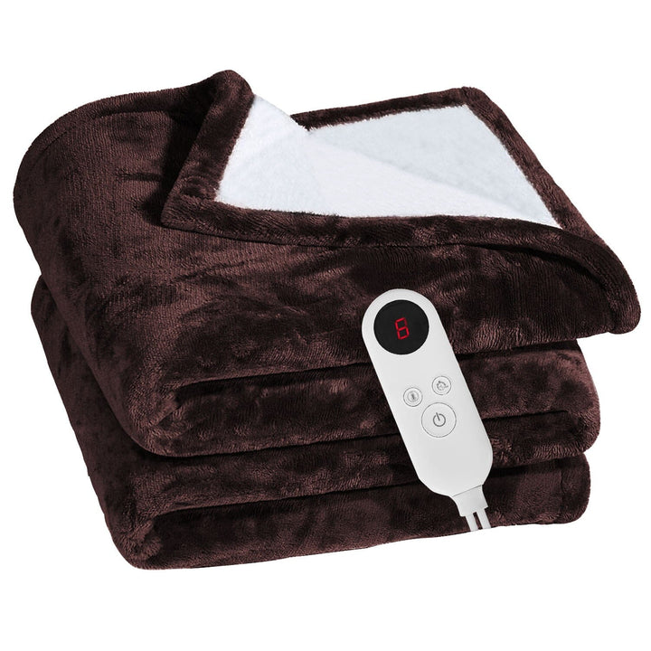 Warmfell™ Heated Flannel Blanket with Timer and 6 Heat Levels