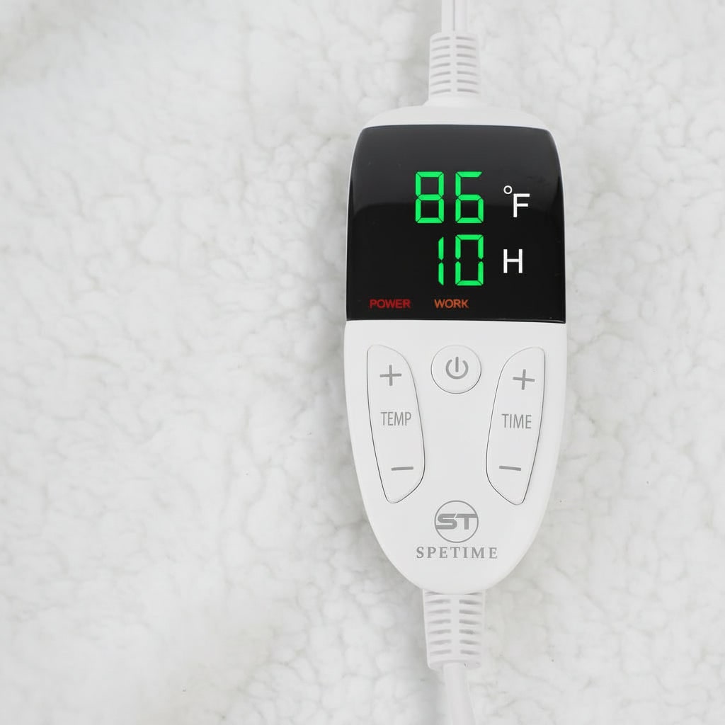 Warmfell™ Heated Wearable Blanket with Sleeves and Foot Pocket