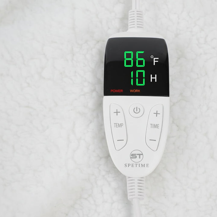 Warmfell™ Heated Wearable Blanket with Sleeves and Foot Pocket