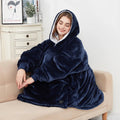 Warmfell™ USB Heated Blanket Hoodie in Soft Oversized Flannel