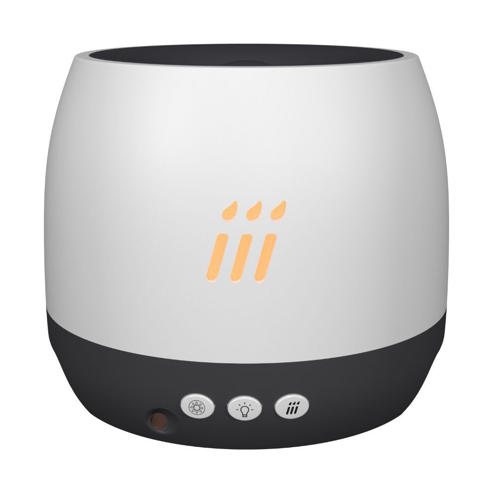 Flame Aroma Diffuser Cool Mist Maker With LED, Dry-Burn Protection