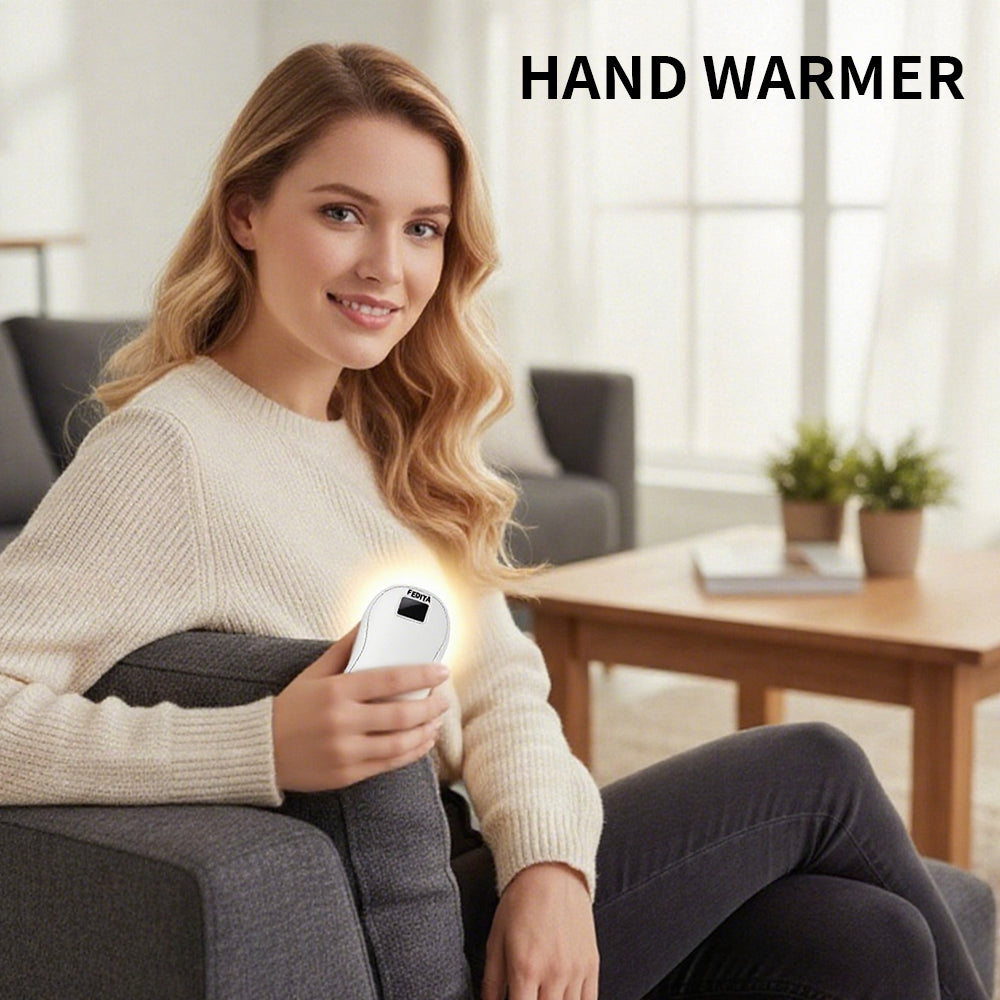 Rechargeable Hand Warmer – Double-Sided Heat with Display