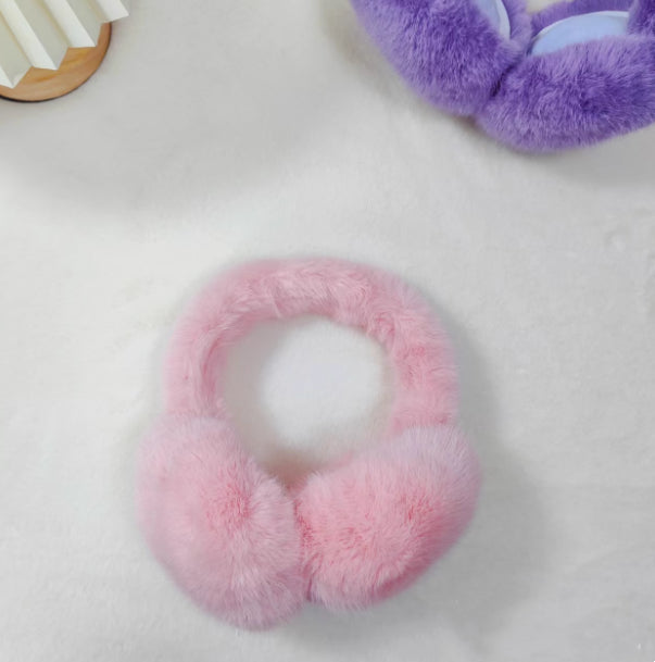 Warmfell Fluffy Faux Fur Earmuffs that Fold Away