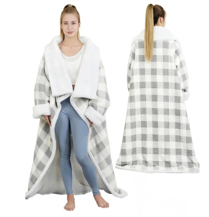 Warmfell Wearable Electric Heated Blanket with Sleeves