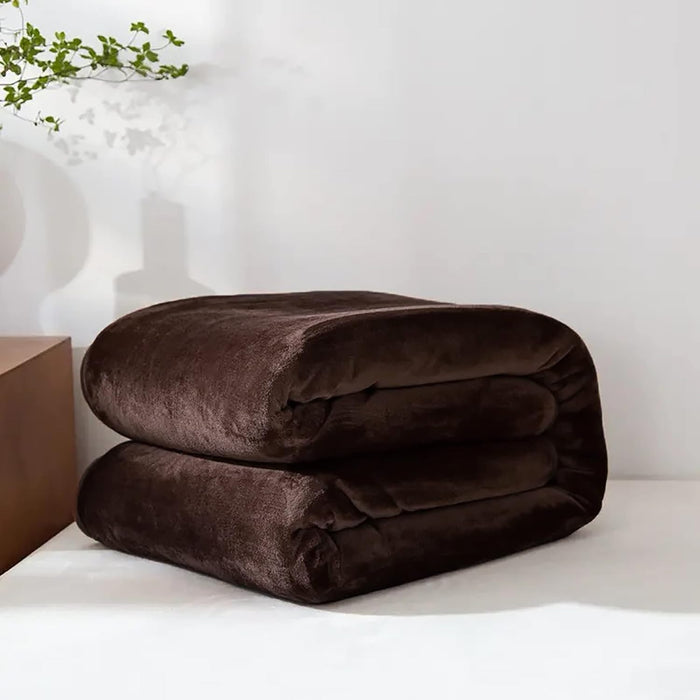 Warmfell™ Faux Fur Fleece Throw Blanket, Super Soft and Lightweight