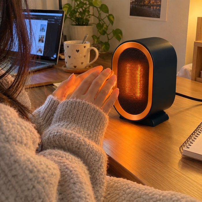 Warm fingers while you work from home