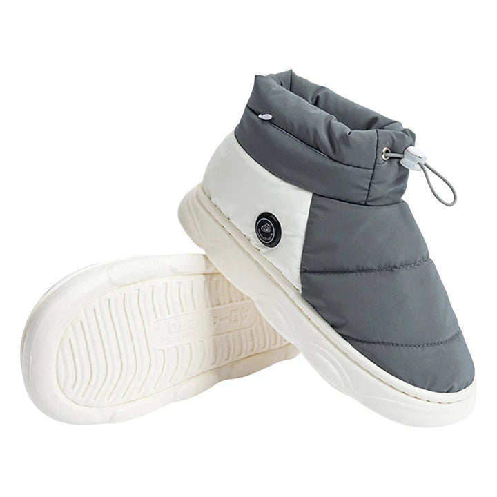 Warmfell™ Rechargeable Heated Slippers with Three Heat Levels and Grip