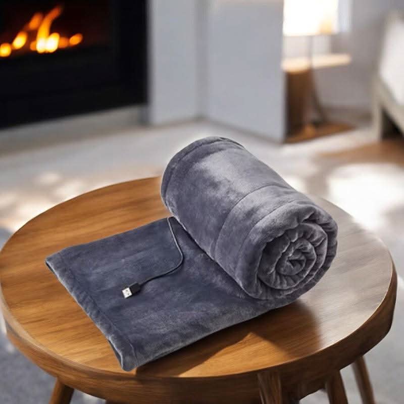 Warmfell™ Flannel USB Heated Blanket with 3 Heat Settings