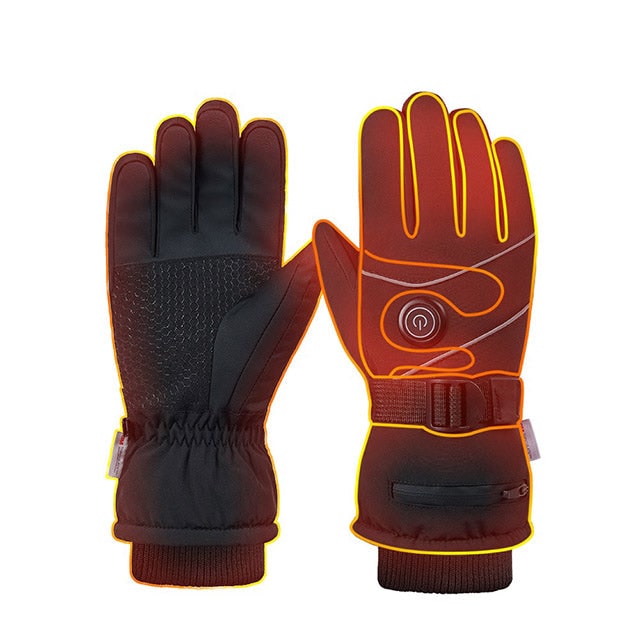 Warmfell™ Rechargeable Heated Gloves with Fleece Lining and 3 Heat Levels