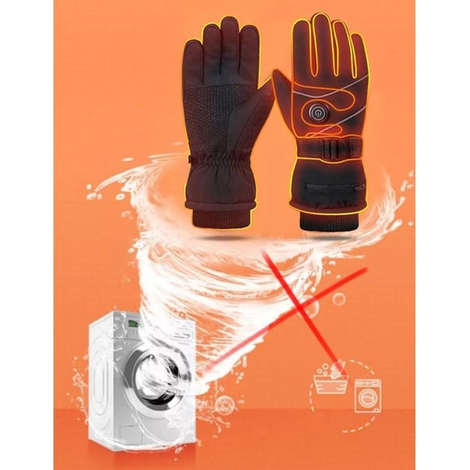 Warmfell™ Rechargeable Heated Gloves with Fleece Lining and 3 Heat Levels