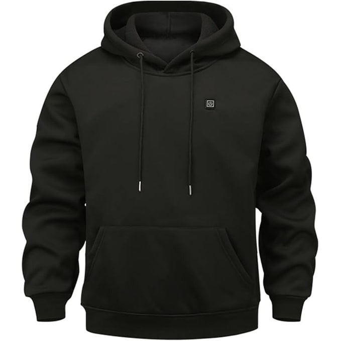 Warmfell™ Unisex Heated Hoodie with Full Zip and USB Heating