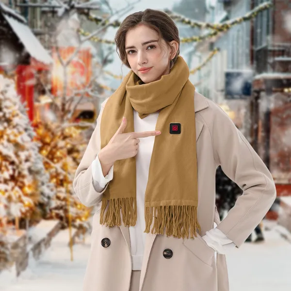 Warmfell™ USB Heated Fleece Scarf with Three Adjustable Warmth Levels