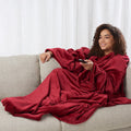 Warmfell™ Heated Wearable Blanket with Sleeves and Chest Heat Panel