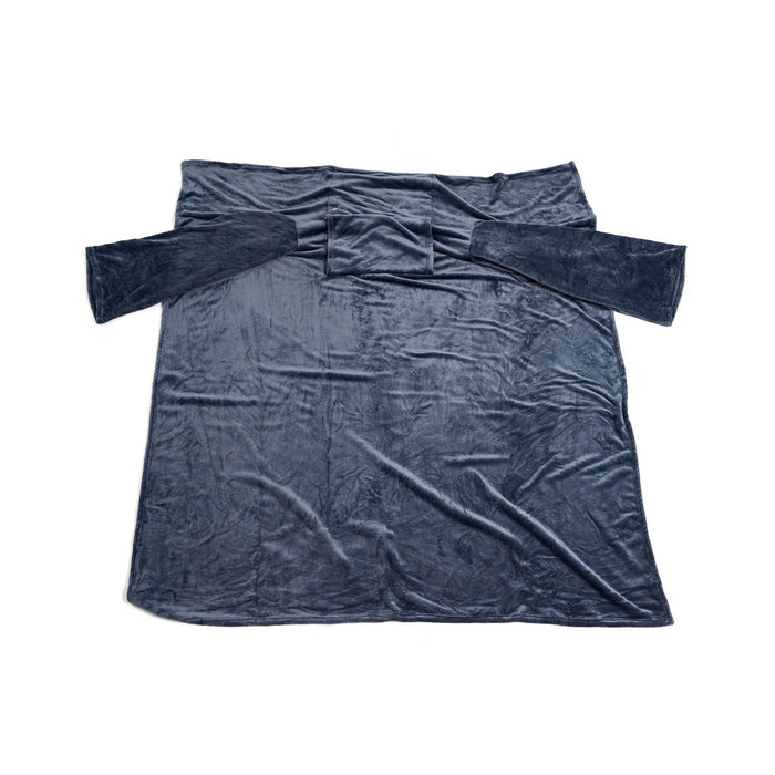 Warmfell™ Heated Wearable Blanket with Sleeves and Chest Heat Panel