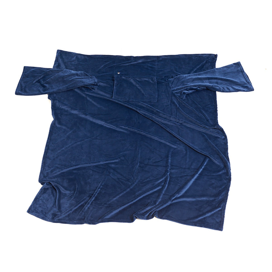 Warmfell™ Heated Wearable Blanket with Sleeves and Chest Heat Panel