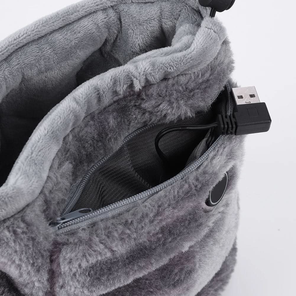 Warmfell™ USB Heated Plush Bootie Slippers with Arch Support