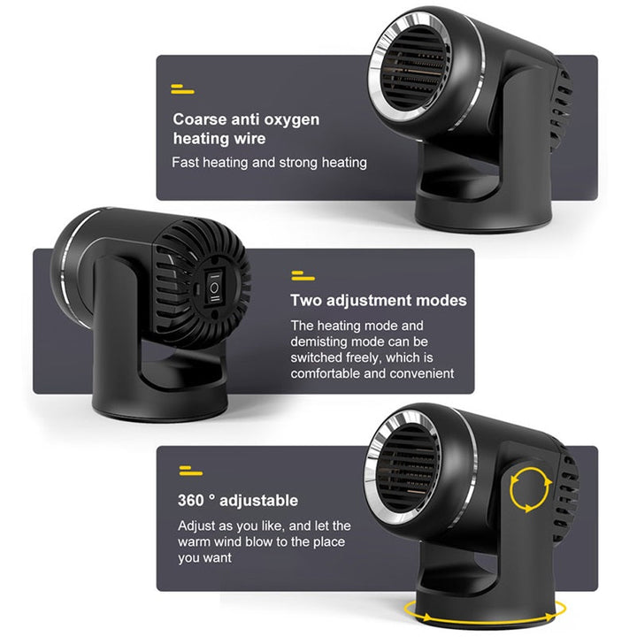 Warmfell™ 12V Portable Car Heater with Overheat Protection