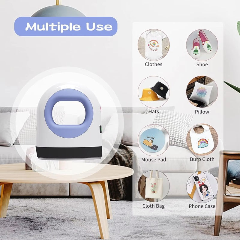 Warmfell™ Mini Heat Press for T-Shirts, Shoes and Crafts with 3 Modes