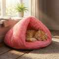 Warmfell™ Self-Warming Cat Bed with Soft Faux Fur and Non-Slip Base