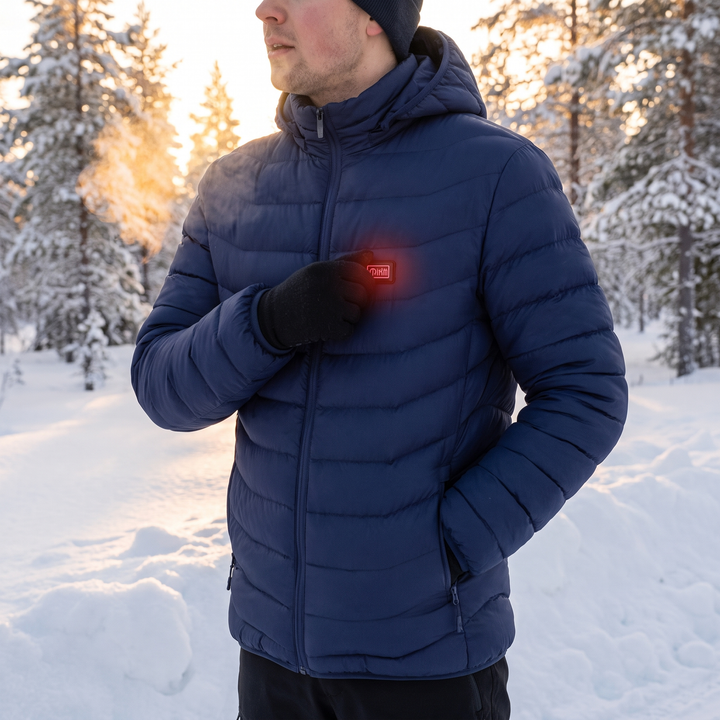 Warmfell™ Unisex Heated Jacket with 9 Zones and Detachable Hood