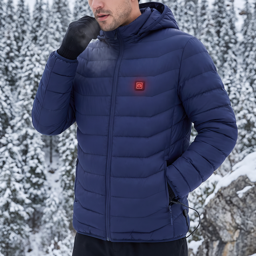 Warmfell™ Unisex Heated Jacket with 9 Zones and Detachable Hood