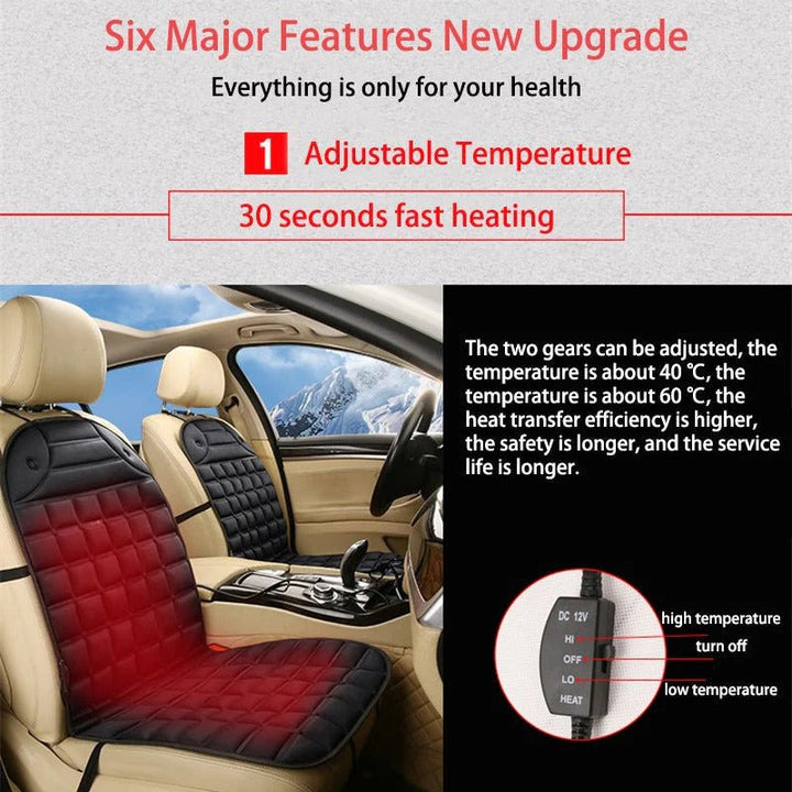 Warmfell™ Heated Car Seat Cushion with Smart Temperature Control