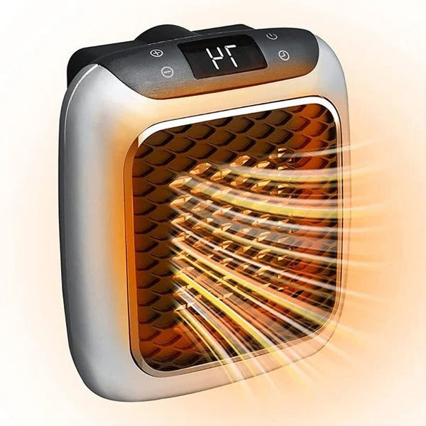 Warmfell™ Compact 800W Wall Socket Heater with Thermostat