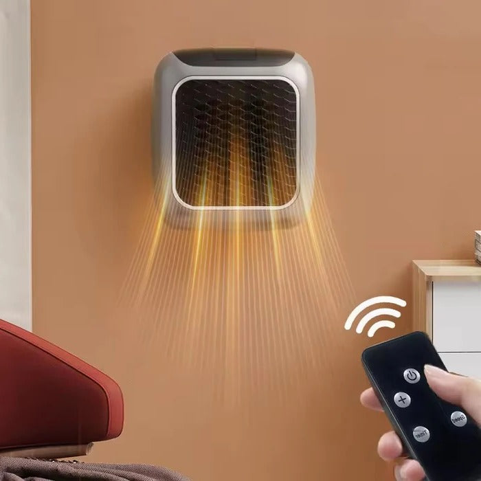 Warmfell™ Compact 800W Wall Socket Heater with Thermostat