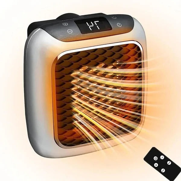 Warmfell™ Compact 800W Wall Socket Heater with Thermostat