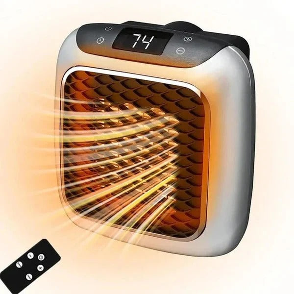 Warmfell™ Space-Saving 800W Socket Heater with 12-Hour Timer