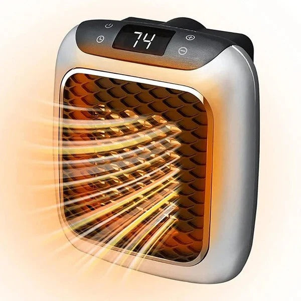 Warmfell™ Space-Saving 800W Socket Heater with 12-Hour Timer