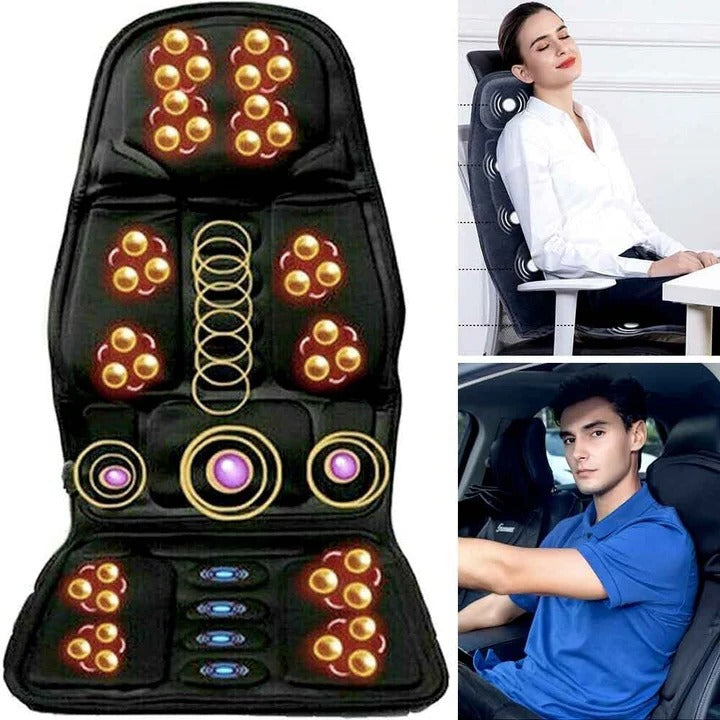 Warmfell™ Full Back Shiatsu Massage Cushion with Heated Neck Support