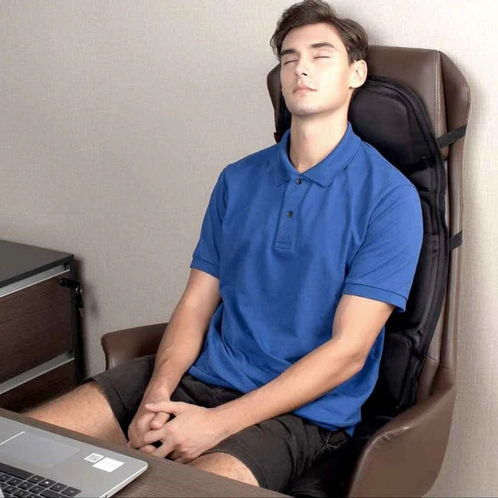 Warmfell™ Full Back Shiatsu Massage Cushion with Heated Neck Support