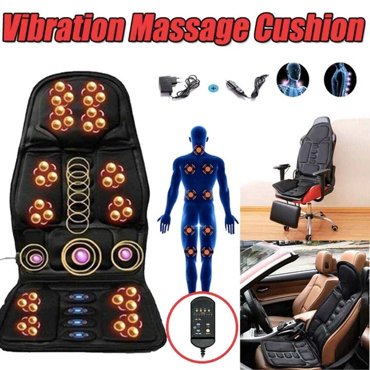 Warmfell™ Full Back Shiatsu Massage Cushion with Heated Neck Support