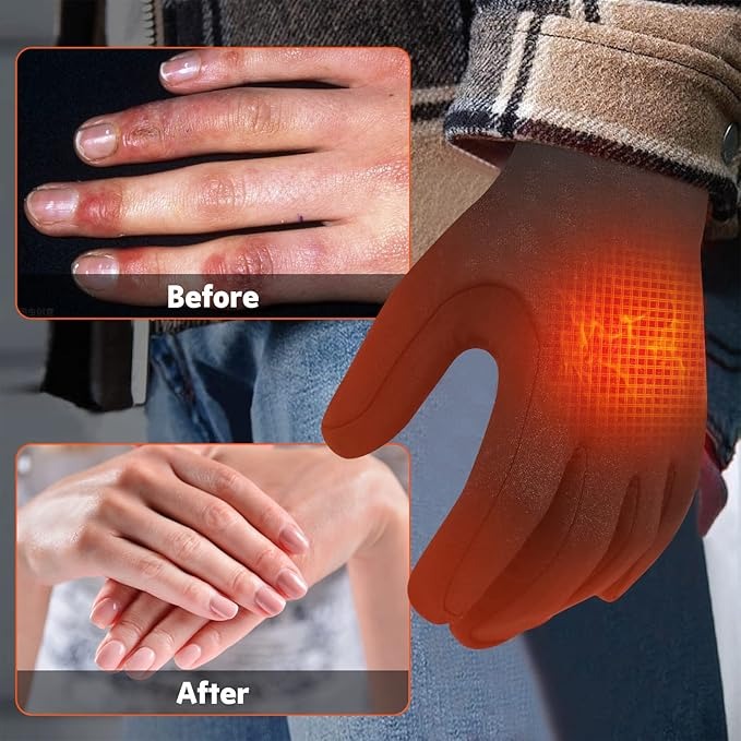 Warmfell™ Ultra-Thin Heated Glove Liners With Touchscreen Tips