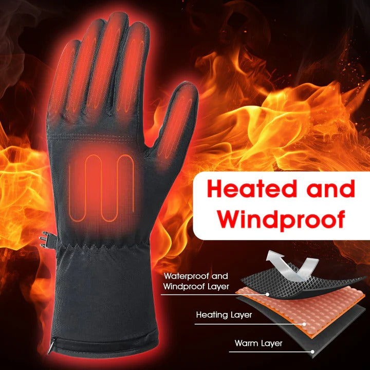 Warmfell™ Ultra-Thin Heated Glove Liners With Touchscreen Tips