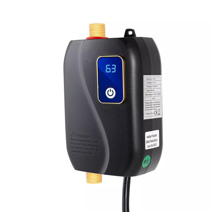 Warmfell™ Electric Tankless Water Heater With LED Temperature Display