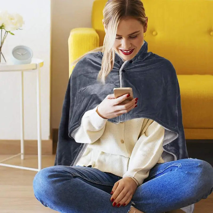 Warmfell™ Wearable Heated Throw Blanket with 3 Heat Levels