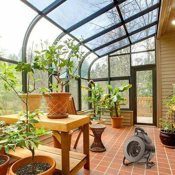 Warmfell™ 1500W Splash-Proof Fan Heater for Greenhouses and Workshops