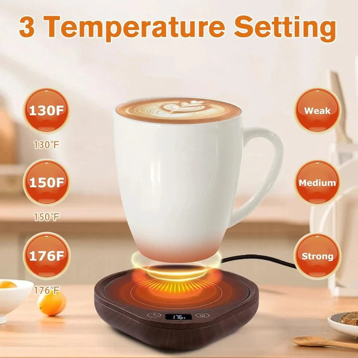 Warmfell™ Mug Warmer Set with Matching Mug and Auto Shut-Off