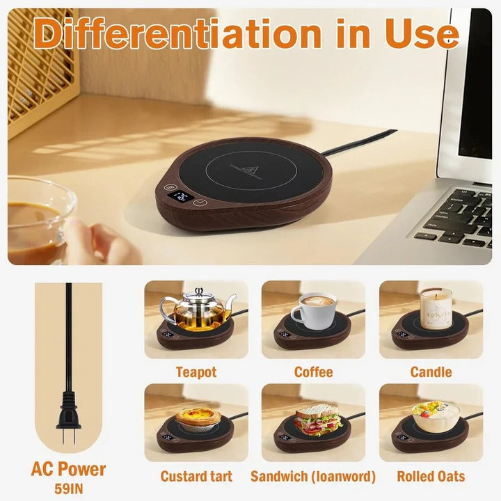 Warmfell™ Mug Warmer Set with Matching Mug and Auto Shut-Off