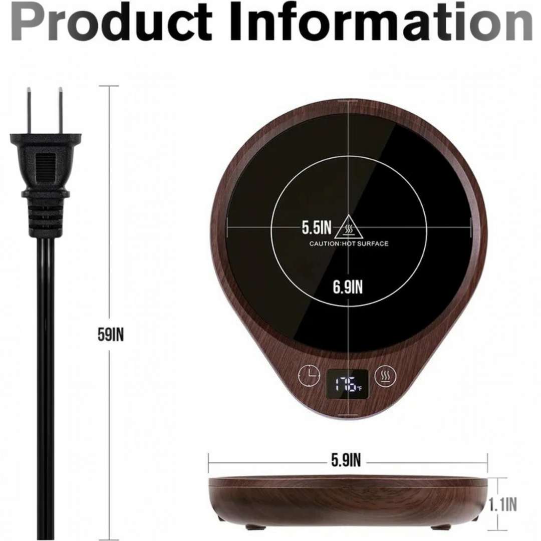 Warmfell™ Mug Warmer Set with Matching Mug and Auto Shut-Off