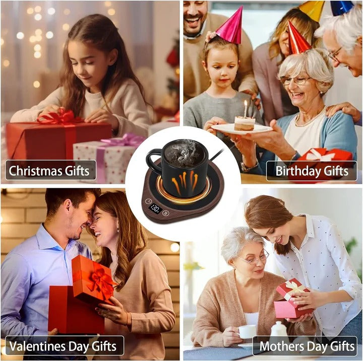 Warmfell™ Mug Warmer Set with Matching Mug and Auto Shut-Off
