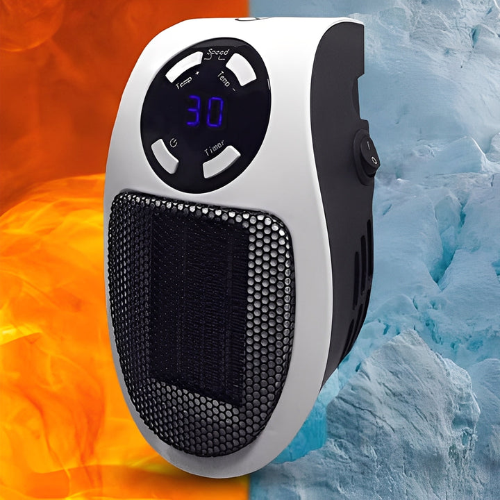 Warmfell™ Low-Noise Portable Heater with Timer and Safety Cut-Off