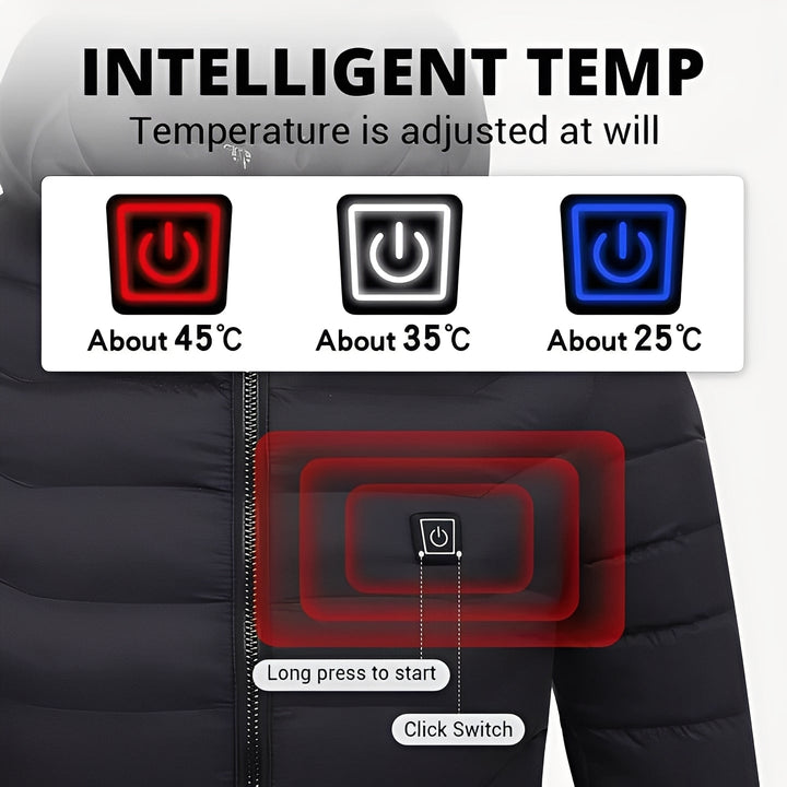 Warmfell™ Heated Jacket with Three Settings and USB Socket