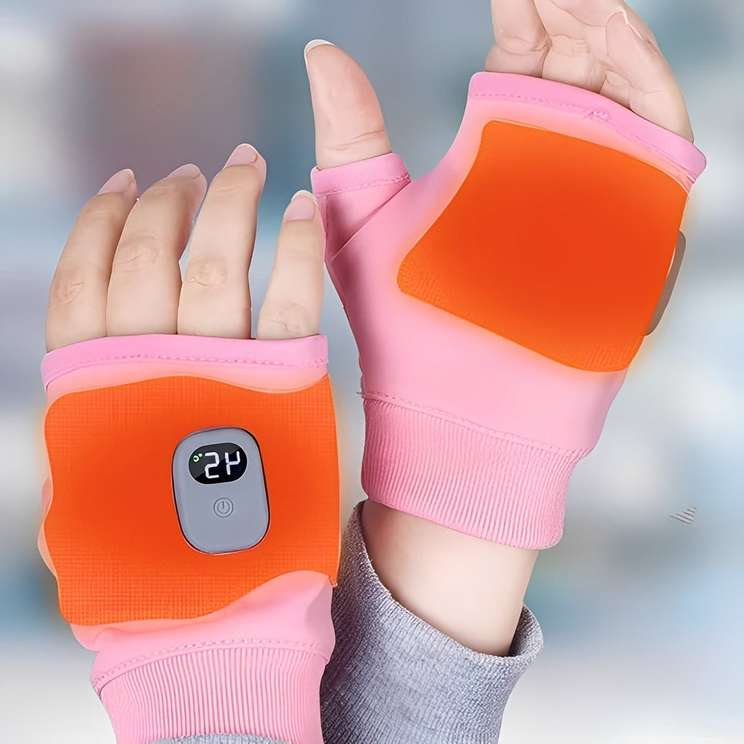 Warmfell™ Fingerless Heated Gloves with USB-C Charging and 3 Settings