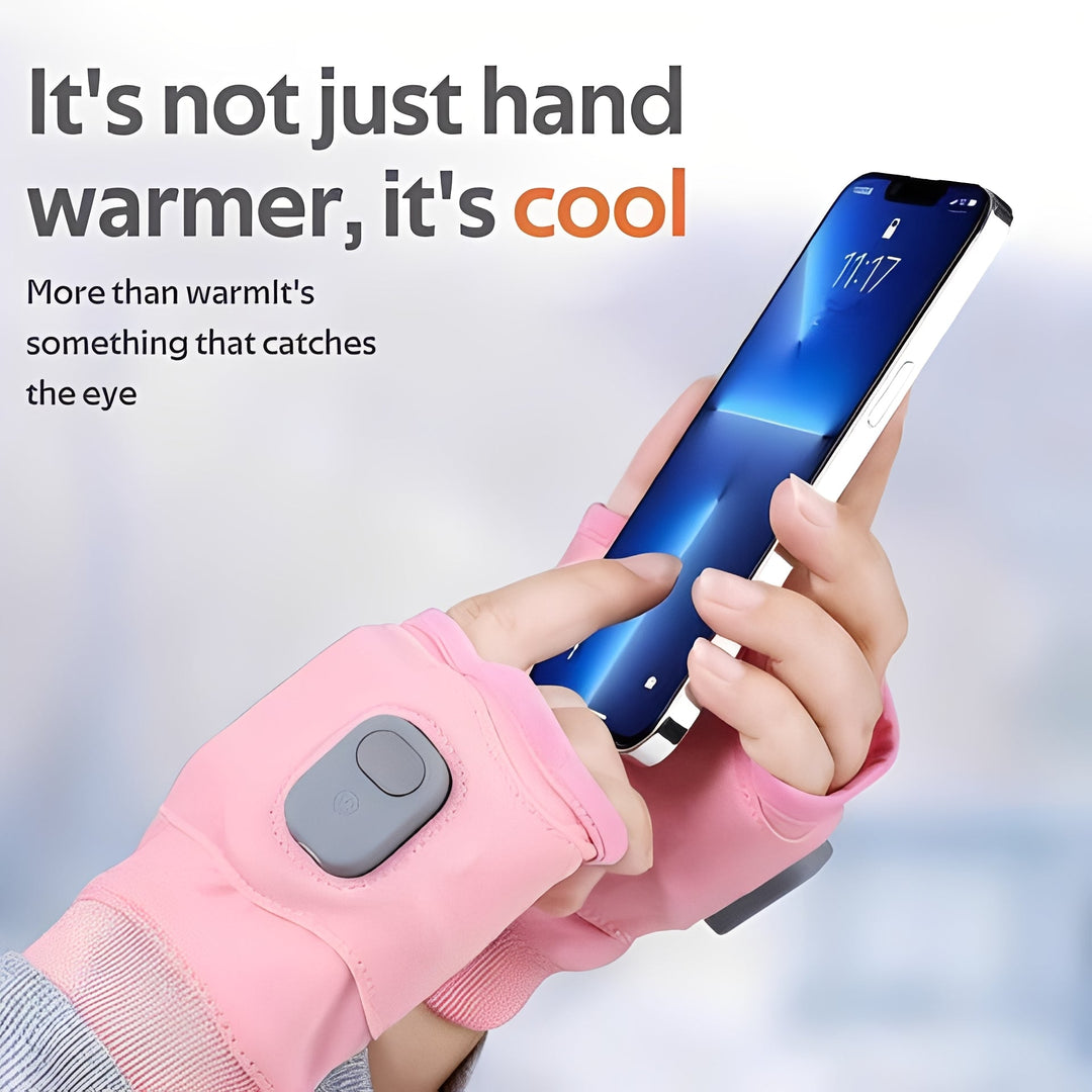Warmfell™ Fingerless Heated Gloves with USB-C Charging and 3 Settings