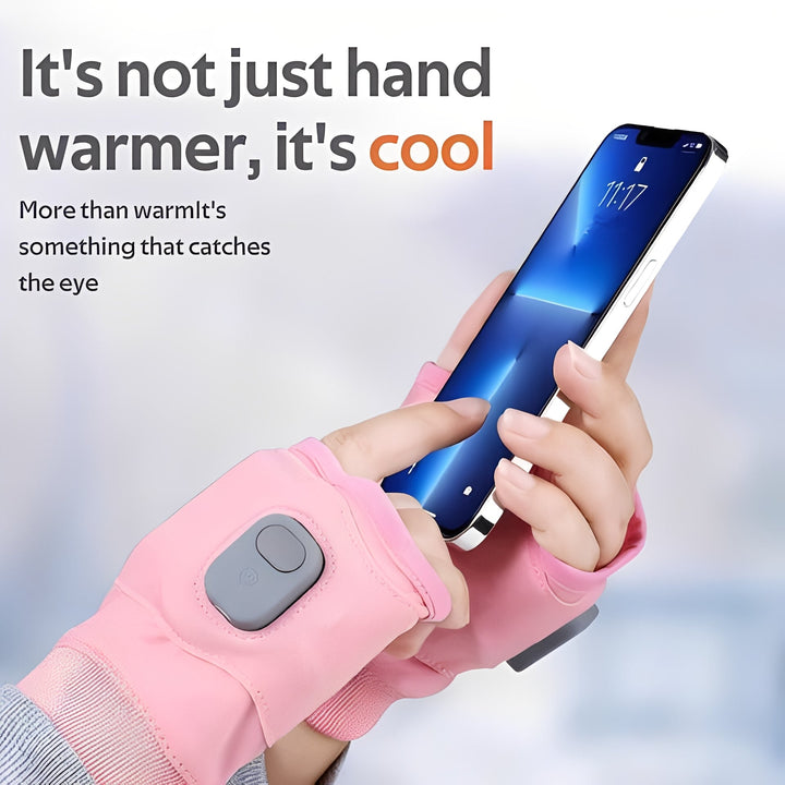Warmfell™ Fingerless Heated Gloves with USB-C Charging and 3 Settings