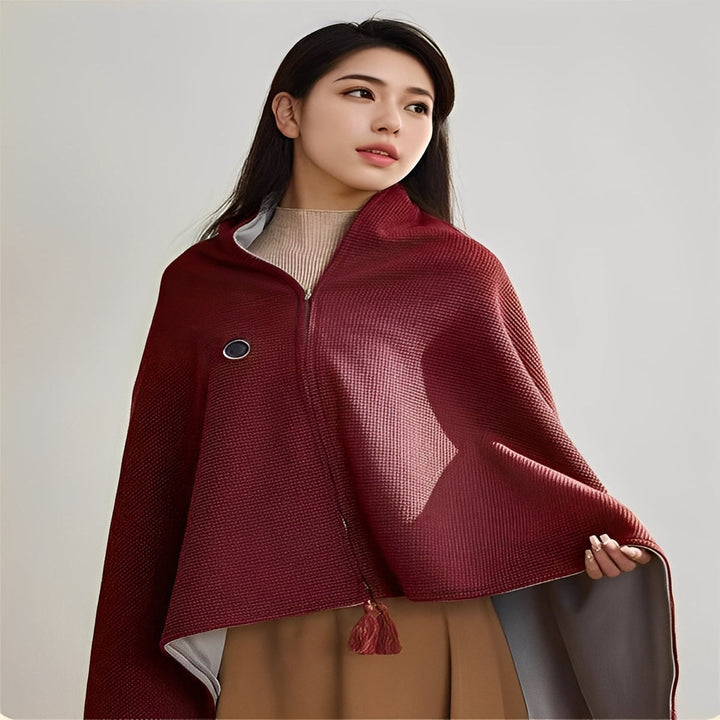 Warmfell™ Knitted Heated Shawl for Knees, Feet and Shoulders