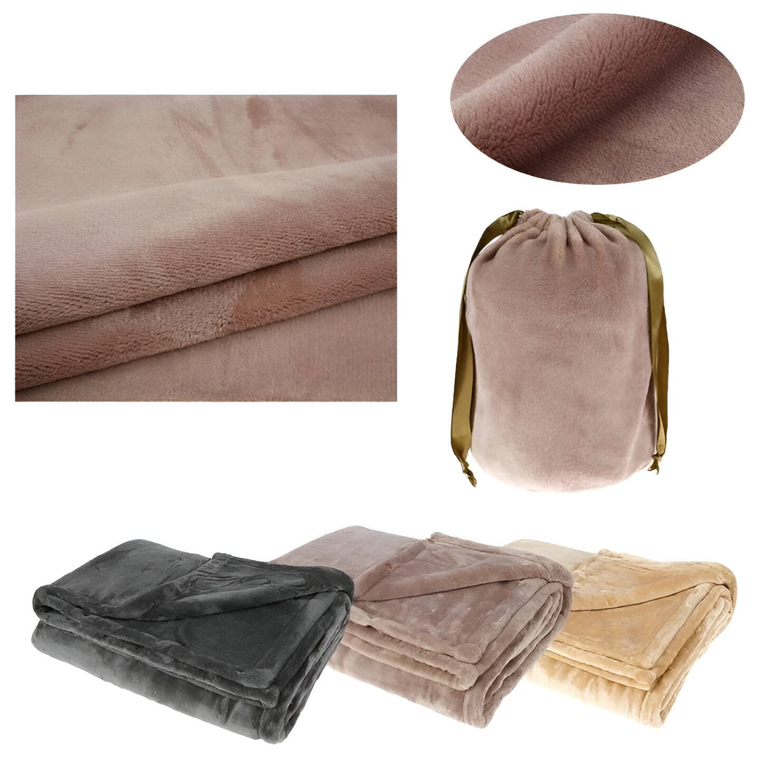 Warmfell™ Cordless Flannel Heated Throw for Two, USB Powered